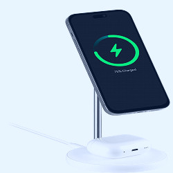 Best Buy essentials™ 2-in-1 7.5W Magnetic Wireless Charger for iPhone  14/13/12 series + AirPods White BE-MQ221W23 - Best Buy